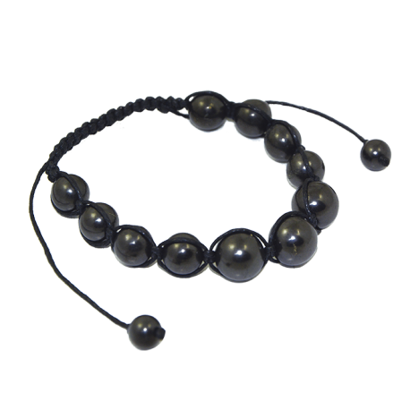 PULSERA SHUNGIT MACRAME PULSERA SHUNGIT MACRAME
