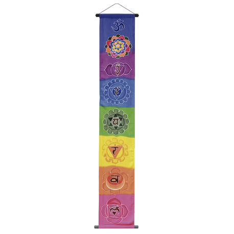 TELA MEDITACION CHAKRA ARCO IRIS 33X175CM TELA MEDITACION CHAKRA ARCO IRIS 33X175CM