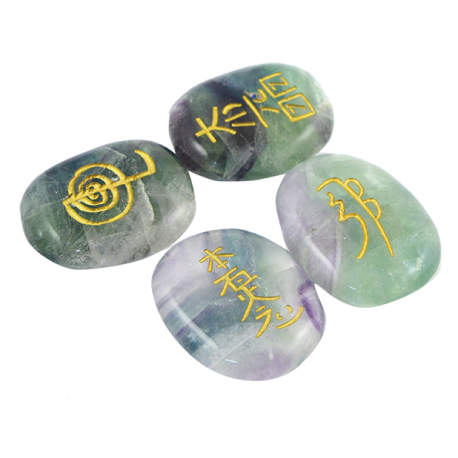 SET SIMBOLOS REIKI FLUORITA 4CMX2,5CM SET SIMBOLOS REIKI FLUORITA 4CMX2,5CM