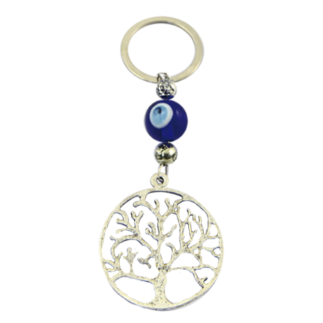 LLAVERO METAL ARBOL DE LA VIDA OJO TURCO 11CM LLAVERO METAL ARBOL DE LA VIDA OJO TURCO 11CM