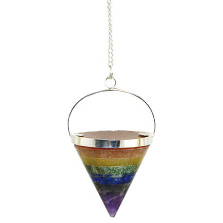 PENDULO CHAKRAS CONICO 3CM APROX. PENDULO CHAKRAS CONICO 3CM APROX.
