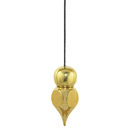 PENDULO DORADO DOBLE BOLA CORDON 4CM PENDULO DORADO DOBLE BOLA CORDON 4CM