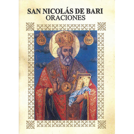 LIBRITO ORACIONES NICOLAS DE BARI 7X5 CM LIBRITO ORACIONES NICOLAS DE BARI 7X5 CM