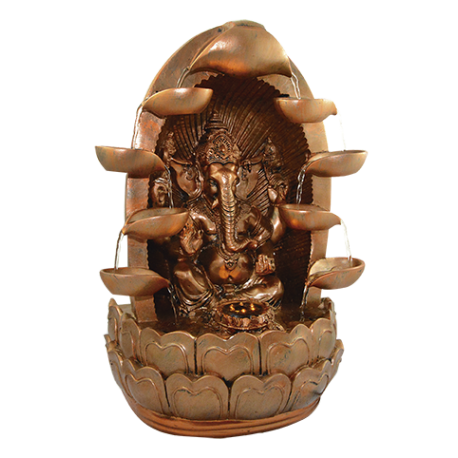 FUENTE GANESHA ALTAR DORADO 40X26X17CM REF 10364019 FUENTE GANESHA ALTAR DORADO 40X26X17CM REF 10364019