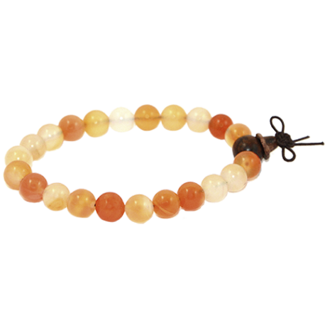PULSERA MALA TIBETANA CARNEOLA PULSERA MALA TIBETANA CARNEOLA