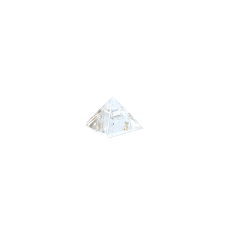 PIRAMIDE CUARZO CRISTAL 1,5X2,5CM PIRAMIDE CUARZO CRISTAL 1,5X2,5CM