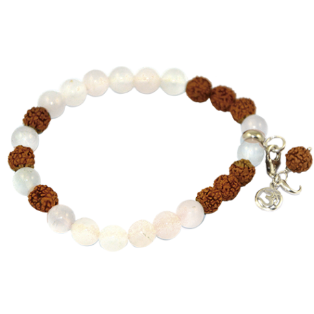 PULSERA MALA CUARZO CRISTAL CON RUDRASKA REF245005170037 PULSERA MALA CUARZO CRISTAL CON RUDRASKA REF245005170037