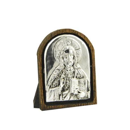 ICONO PLATEADO CRISTO 6CM REF 14329 ICONO PLATEADO CRISTO 6CM REF 14329