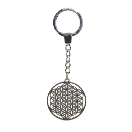 LLAVERO METAL FLOR DE LA VIDA 4CM LLAVERO METAL FLOR DE LA VIDA 4CM