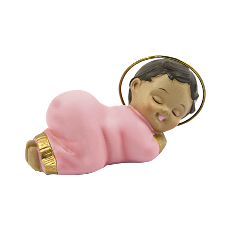 NIÑO JESUS CULON MARMOLINA ROSA 8cm NIÑO JESUS CULON MARMOLINA ROSA 8cm