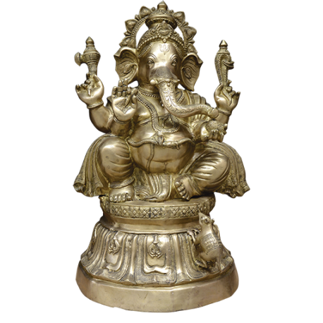 IMAGEN GANESHA LATON 88X47X35cm IMAGEN GANESHA LATON 88X47X35cm