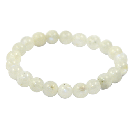 PULSERA PIEDRA LUNA BOLA LISA 8mm PULSERA PIEDRA LUNA BOLA LISA 8mm