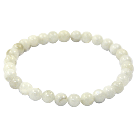 PULSERA PIEDRA LUNA BOLA LISA 6mm PULSERA PIEDRA LUNA BOLA LISA 6mm