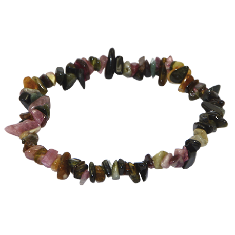 PULSERA CHIP TURMALINA BICOLOR PULSERA CHIP TURMALINA BICOLOR