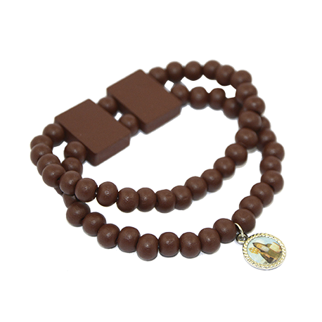 BENITO PULSERA MADERA DOBLE BENITO PULSERA MADERA DOBLE