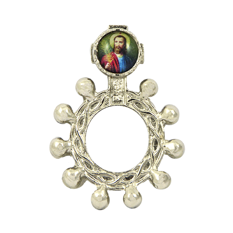 ROSARIO DE DEDO METAL IMAGEN JUDAS TADEO 4cm APROX ROSARIO DE DEDO METAL IMAGEN JUDAS TADEO 4cm APROX