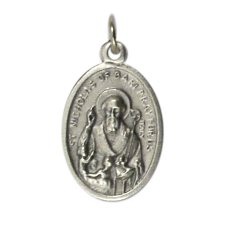 MEDALLA METAL NICOLAS DE BARI 2CM APROX MEDALLA METAL NICOLAS DE BARI 2CM APROX