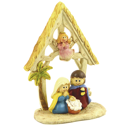 NACIMIENTO INFANTIL CON PESEBRE 12X9CM APROX NACIMIENTO INFANTIL CON PESEBRE 12X9CM APROX