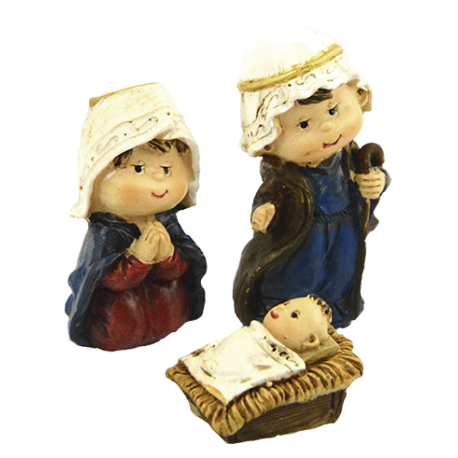 JUEGO SAGRADA FAMILIA INFANTIL 6X3CM APROX JUEGO SAGRADA FAMILIA INFANTIL 6X3CM APROX