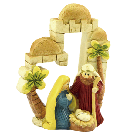 NACIMIENTO INFANTIL CON MURALLA 10X5CM NACIMIENTO INFANTIL CON MURALLA 10X5CM