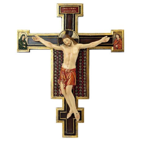 CRUCIFIJO 30CM CON GRANATE (REF 16/367) CRUCIFIJO 30CM CON GRANATE (REF 16/367)