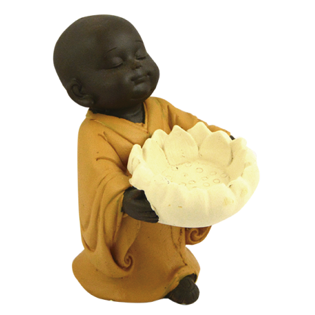 IMAGEN SHAOLIN PORTA VELA FLOR DE LOTO 12CM APROX REF 52415 IMAGEN SHAOLIN PORTA VELA FLOR DE LOTO 12CM APROX REF 52415