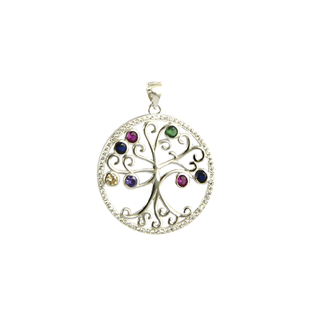 CELTA ARBOL DE LA VIDA CIRCONITOS COLORES 2,5CM REF30962 CELTA ARBOL DE LA VIDA CIRCONITOS COLORES 2,5CM REF30962