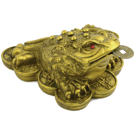SAPO RESINA DORADO CON GARRA 11X5CM REF 9758177 SAPO RESINA DORADO CON GARRA 11X5CM REF 9758177