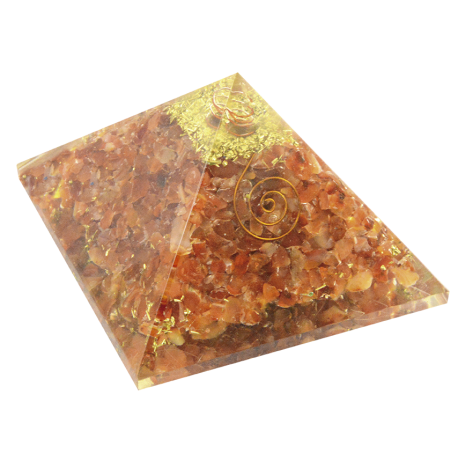 ORGON MINERAL PIRAMIDE GRANDE CARNEOLA 12,5X12,5X9,5CM ORGON MINERAL PIRAMIDE GRANDE CARNEOLA 12,5X12,5X9,5CM