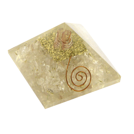 ORGON MINERAL PIRAMIDE MEDIANA CUARZO CRISTAL 7X7X6CM ORGON MINERAL PIRAMIDE MEDIANA CUARZO CRISTAL 7X7X6CM