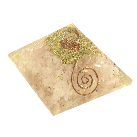 ORGON MINERAL PIRAMIDE MEDIANA CUARZO ROSA 7X7X6CM ORGON MINERAL PIRAMIDE MEDIANA CUARZO ROSA 7X7X6CM