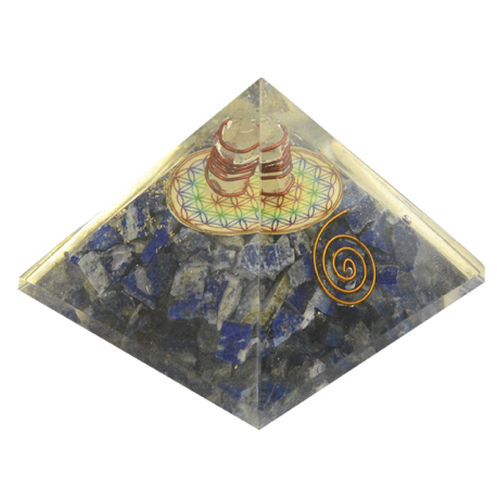 ORGON MINERAL PIRAMIDE FLOR DE LA VIDA LAPISLAZULI 7,5X7,5X6CM ORGON MINERAL PIRAMIDE FLOR DE LA VIDA LAPISLAZULI 7,5X7,5X6CM