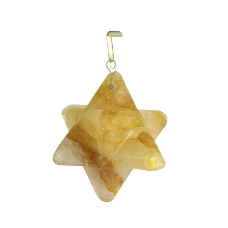 COLGANTE MERKABA CITRINO 2,5CM APROX COLGANTE MERKABA CITRINO 2,5CM APROX