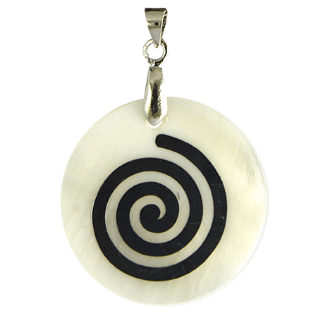 COLGANTE NACARADO ESPIRAL 3CM APROX COLGANTE NACARADO ESPIRAL 3CM APROX
