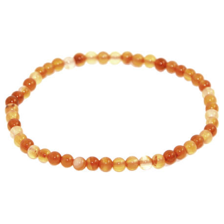 PULSERA BOLA CARNEOLA 4mm PULSERA BOLA CARNEOLA 4mm