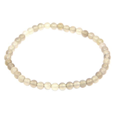 PULSERA BOLA CUARZO AHUMADO 4mm PULSERA BOLA CUARZO AHUMADO 4mm