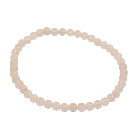 PULSERA BOLA CUARZO ROSA 4mm PULSERA BOLA CUARZO ROSA 4mm