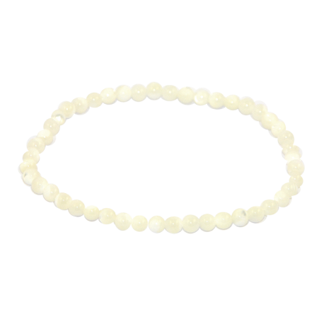 PULSERA BOLA PIEDRA LUNA 4mm PULSERA BOLA PIEDRA LUNA 4mm