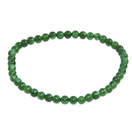 PULSERA BOLA CUARZO VERDE 4mm PULSERA BOLA CUARZO VERDE 4mm
