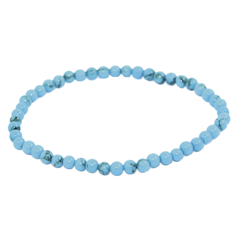 PULSERA BOLA HOW TURQUESA 4mm PULSERA BOLA HOW TURQUESA 4mm