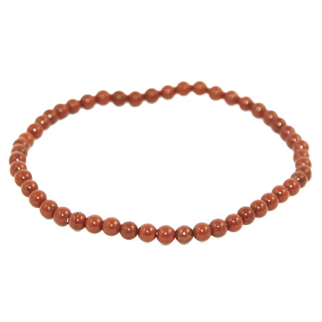 PULSERA BOLA JASPE ROJO 4mm PULSERA BOLA JASPE ROJO 4mm