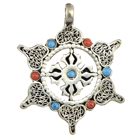 COLGANTE NEPAL MANDALA 3,5CM APROX COLGANTE NEPAL MANDALA 3,5CM APROX