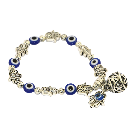 PULSERA OJO TURCO MANO DE FATIMA Y LLAMADOR DE ANGEL PULSERA OJO TURCO MANO DE FATIMA Y LLAMADOR DE ANGEL