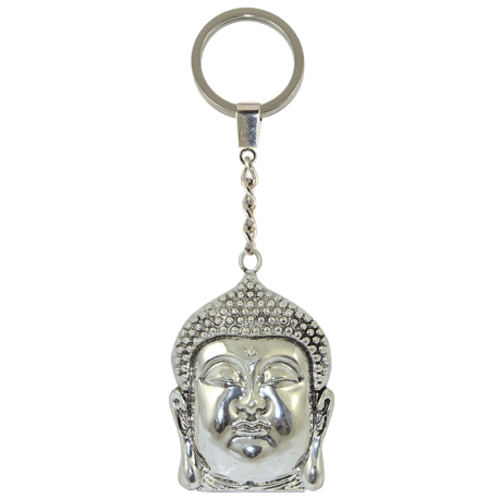 LLAVERO METAL CABEZA BUDA 9,5 CM LLAVERO METAL CABEZA BUDA 9,5 CM