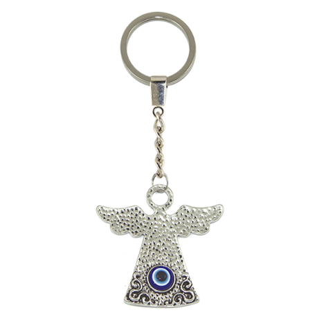 LLAVERO METAL ANGEL CON OJO TURCO 5,5 CM LLAVERO METAL ANGEL CON OJO TURCO 5,5 CM