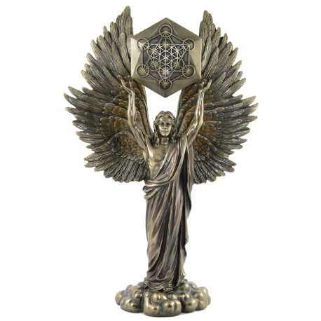 ANGEL METATRON CON CUBO GEOMETRICO 34X22X9CM REF 18120 ANGEL METATRON CON CUBO GEOMETRICO 34X22X9CM REF 18120