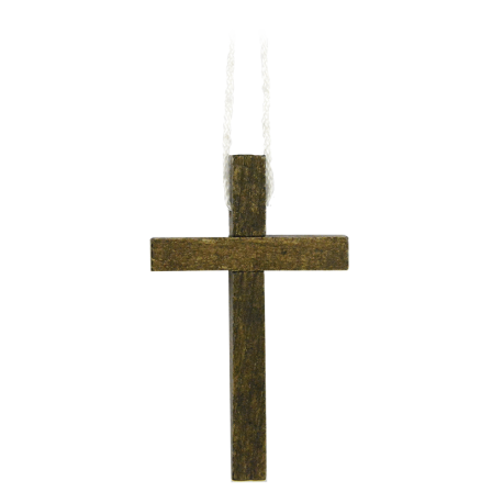 CRUZ MADERA NOGAL LISA 10X6CM CORDON BLANCO CRUZ MADERA NOGAL LISA 10X6CM CORDON BLANCO
