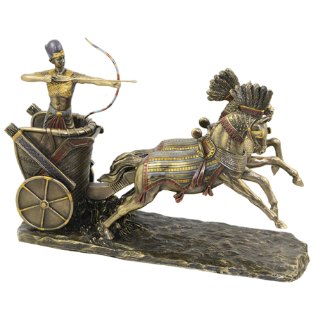 RAMSES II DIOS EGIPCIO CON CARRO 19X27X9CM REF 15259 RAMSES II DIOS EGIPCIO CON CARRO 19X27X9CM REF 15259