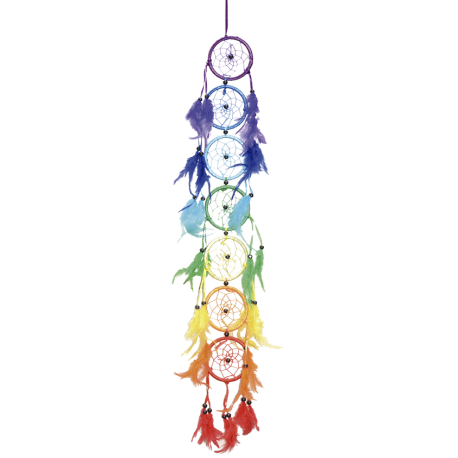 ATRAPASUEÑOS CHAKRAS 90X8X8CM REF 18472 ATRAPASUEÑOS CHAKRAS 90X8X8CM REF 18472