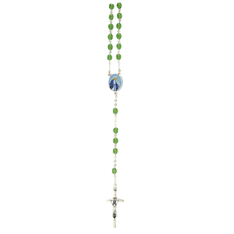 ROSARIO CRISTAL FACETADO LA MILAGROSA ROSARIO CRISTAL FACETADO LA MILAGROSA